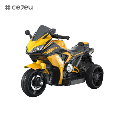 Moto électrique personnalisable pour enfants garçon tricycle rechargeable bébé peut rouler voiture de jouet grande voiture à batterie à double entraînement