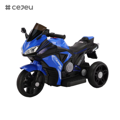 Moto électrique personnalisable pour enfants garçon tricycle rechargeable bébé peut rouler voiture de jouet grande voiture à batterie à double entraînement