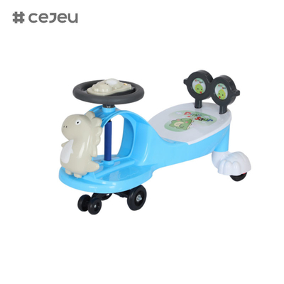 WLF-9666 Sécurisé Santé Créatif Conception main-d'œuvre Plaque de vélo en plastique Jouets pour bébés Enfants Balancer voiture,avec musique / corde