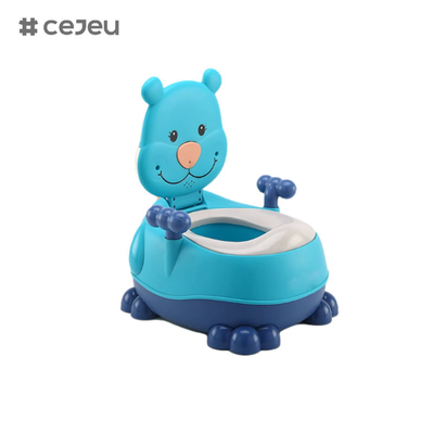 CJ-NT-106 Potty pour bébé siège de toilette confortable dossier dessin animé pots portables poubelles pour enfants