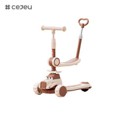 CJ-BDX-1588, avec barre de pression et siège, peut être plié avec un bouton avec une roue silencieuse légère fraîche