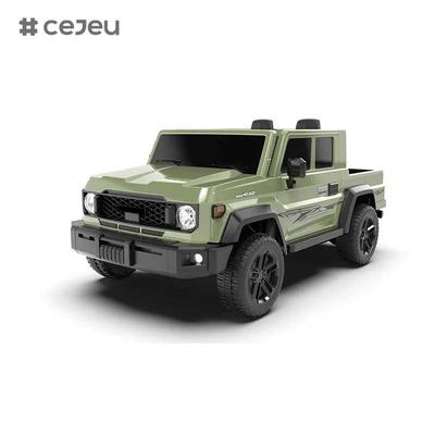 CJ-TTXB-HZBB-985 2025 Nouveau camion électrique à quatre roues motrices pour enfants 4x4 roues 3-8 ans 2 sièges RC tout-terrain avec batterie