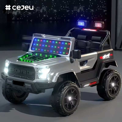 CJ-DLX-999 Jouet électrique à quatre roues unisexe pour enfants télécommande rechargeable