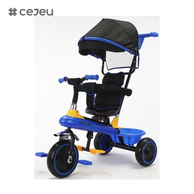 CJ-XSS-NW820 Fancy Kids Tricycle avec pédale pièces de rechange pour la promenade amusante des jeunes avec parapluie 4 en 1 Tricycle Kids