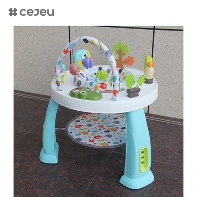 CJ-XTD-901 Table d'activité multi-fonctionnelle pour enfants Bébé marche-pieds et blocs de construction intéressants avec cadre en plastique