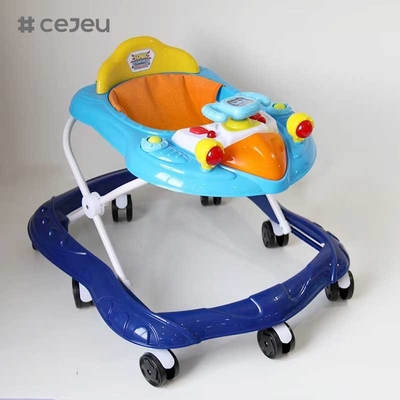 CJ-XTD-105 nouveau baby walker multifonctionnel noir bon marché simple baby walker avec musique bas prix vente à chaud avec hauteur de frein réglable
