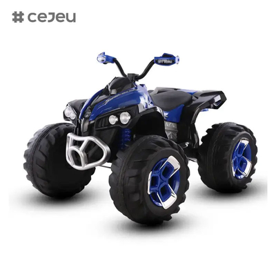 CJ-FB-6677 en gros Les enfants fonctionnent à la batterie 12V à double moteur voiture électrique Enfants Jouets électriques Voyage en voiture pour les garçons de 6 ans pour conduire