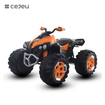 CJ-FB-6677 en gros Les enfants fonctionnent à la batterie 12V à double moteur voiture électrique Enfants Jouets électriques Voyage en voiture pour les garçons de 6 ans pour conduire