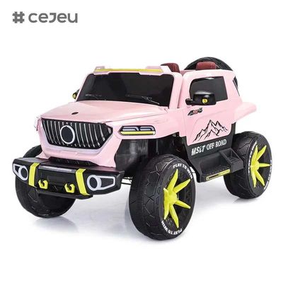 CJ-SF-5688 Nouveau Grand Taille 12V7Ah Grand Taille Four Motor Drive Enfants voiture électrique/couleur rose Deux vitesses Enfants conduisent sur une voiture tout-terrain pendant 5-12 ans