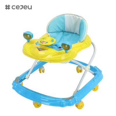CJ-BLM-314 Baby Walker multi-fonctionnel anti-O-leg anti-retournement pliable 6-18 mois voiture de démarrage de bébé