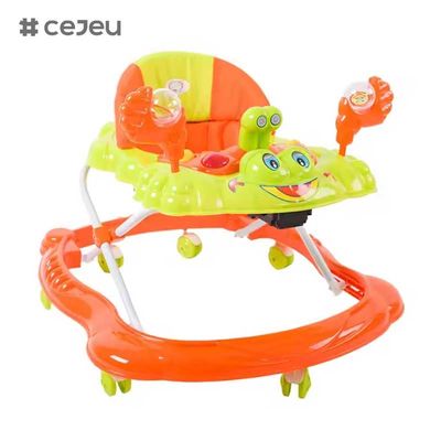 CJ-BLM-903 2022 Smart Light Musical Baby Walker Chair Activité en plastique pour enfants Dining and Feeding Walker avec siège à roues et jouets