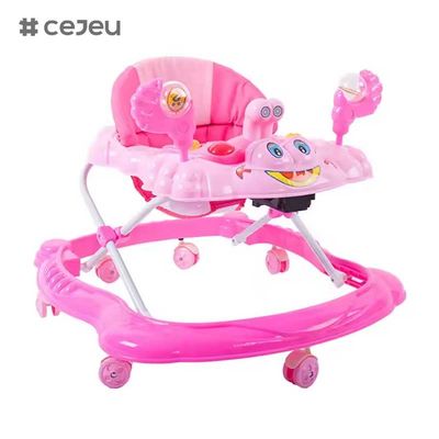 CJ-BLM-903 2022 Smart Light Musical Baby Walker Chair Activité en plastique pour enfants Dining and Feeding Walker avec siège à roues et jouets