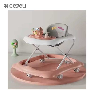 CJ-BDW-101 Baby Walker pliable avec roues muettes Cartoon de musique en plastique Baby Walker avec musique / roues pivotantes Baby Walker pour la Chine