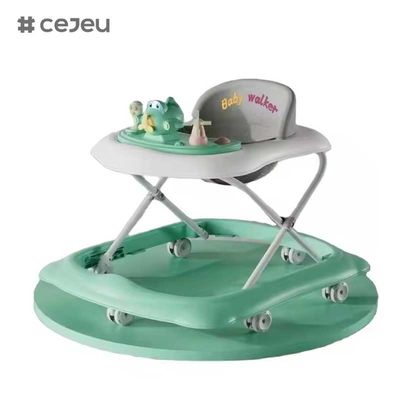 CJ-BDW-101 Baby Walker pliable avec roues muettes Cartoon de musique en plastique Baby Walker avec musique / roues pivotantes Baby Walker pour la Chine