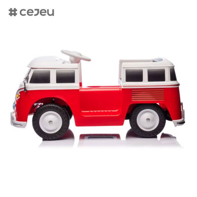 CJ-XB-1128 2025 Nouveau permis d'identité.Buzz Mini Bus Voiture électrique Voiture pour bébé Voyage en voiture Voiture Volkswagen VW Voyage en voiture électrique Voyage en bus Jouet de voiture pour 2 à 4 ans