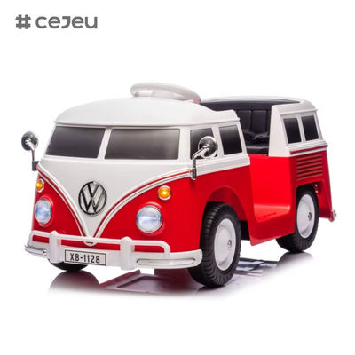 CJ-XB-1128 2025 Nouveau permis d'identité.Buzz Mini Bus Voiture électrique Voiture pour bébé Voyage en voiture Voiture Volkswagen VW Voyage en voiture électrique Voyage en bus Jouet de voiture pour 2 à 4 ans
