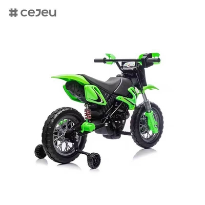 CJ-XB-8015 12V à batterie motocycle électrique voiture sale pour enfants âgés de 3 à 8 ans avec roues d'entraînement Horn & Start Sound Certifié En71