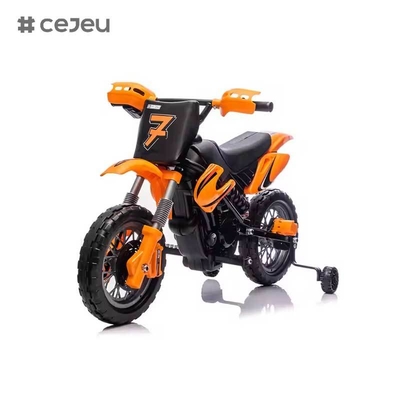 CJ-XB-8015 12V à batterie motocycle électrique voiture sale pour enfants âgés de 3 à 8 ans avec roues d'entraînement Horn & Start Sound Certifié En71