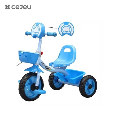CJ-HLZ-791 Tricycle à pédales pour enfants Design avant élégant Équipé de musique et de lumières Nouveau modèle de tricycle pour enfants