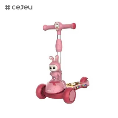 CJ-HLW-209, Trottinette pliable pour enfants Labubu, 3-12 ans, élargissement, trottinette pour tout-petits avec roues flash. Nouvelle trottinette pour enfants de style dessin animé Labubu du fabricant, avec lumières, plastique extensible et pliable.