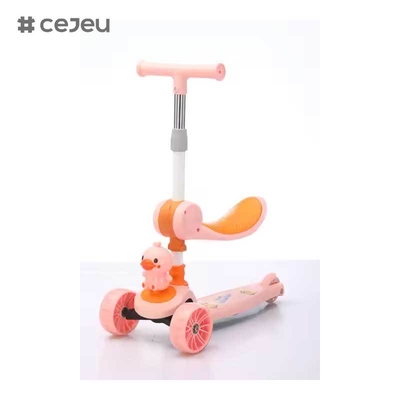 Tricycles pour enfants 4-en-1 CJ-YCJ-LKB-801, véhicules à pédales pour enfants de 1 à 4 ans, poussette à pousser, à glisser, jouet à chevaucher, draisienne, trotteur pour bébé
