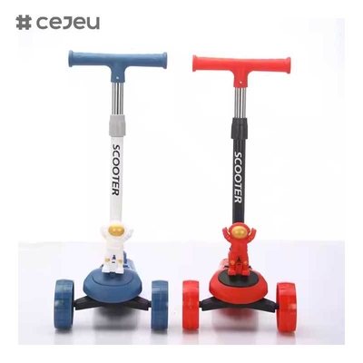 CJ-YLKB-808 2025 Vente à chaud Petit astronaute scooter électrique pour enfants Trois roues en PU lumière et musique Produit de danse élastique et bon marché