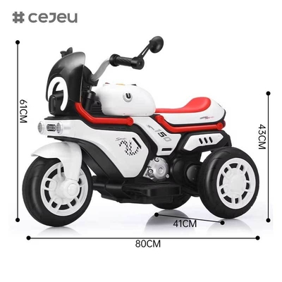 Moto électrique pour enfants CJ-QD-1500C à trois roues clignotantes de grande quantité à vendre / Moto électrique pour enfants à batterie pas chère