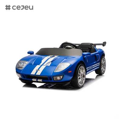 CJ-S325 GT Nouveau modèle 2 places 150W Moteur sans balais Sous licence FORD GT Voiture électrique jouet pour enfants Voiture électrique 24V pour enfants à conduire