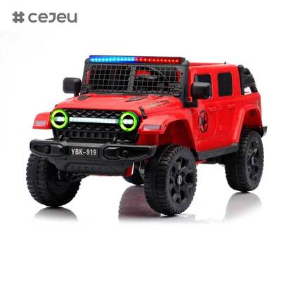 CJ-YBK-919 Unisexe 12V télécommande électrique de voiture de bébé Jouet pour enfants âgés de 5 à 7 ans 4 roues Matériau plastique avec fonction MP3