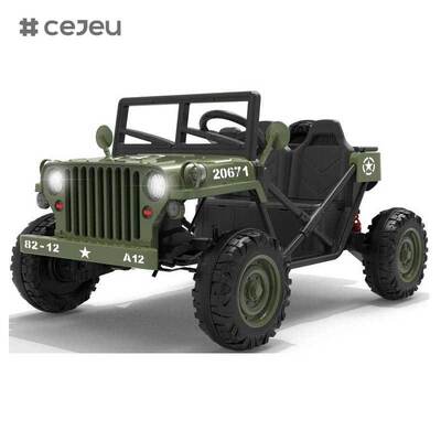 CJ-XH-JC609 Voiture électrique à 4 roues pour enfants avec fonction balançoire et musique éducative, 2 à 7 ans