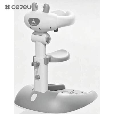 CJ-ML-01 Little deer Portable Bath Helper Baby Free Mother Hands Adjustable Height Baby Shower Stand with Anti-Slip Base Standing Support