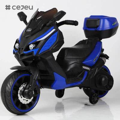 CJ-XL-1988 Moto électrique unisexe à 3 roues à batterie, petit jouet à roulettes en plastique pour enfants de 3 à 8 ans, modèle le plus récent, populaire
