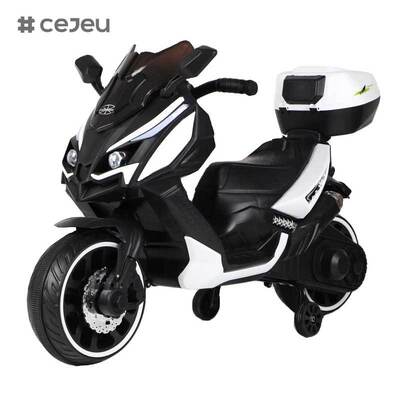 CJ-XL-1988 Moto électrique unisexe à 3 roues à batterie, petit jouet à roulettes en plastique pour enfants de 3 à 8 ans, modèle le plus récent, populaire
