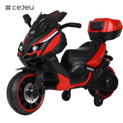 CJ-XL-1988 Moto électrique unisexe à 3 roues à batterie, petit jouet à roulettes en plastique pour enfants de 3 à 8 ans, modèle le plus récent, populaire