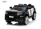 La voiture électrique des enfants, voiture de police à quatre roues de SUV